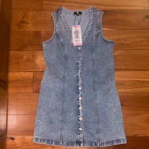 Frye Blue Denim Mini Dress